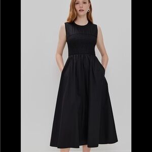 La Ligne Black Midi Dress